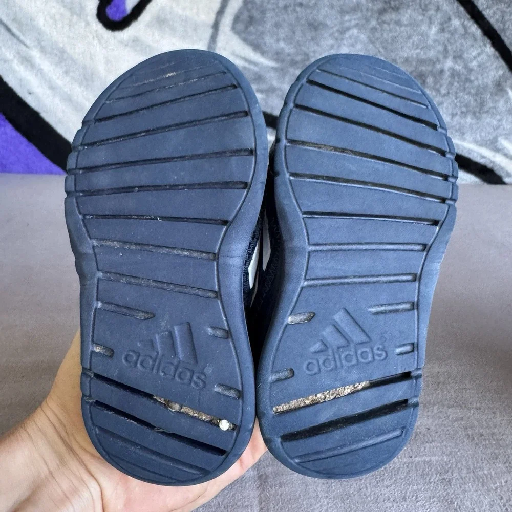 Size 7c - Adidas baby shoes navy‎ blue EE9098